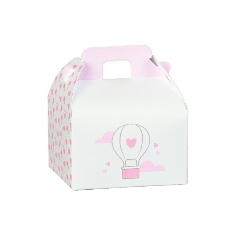 VALIGETTA 70X60X43 MONGOLFIERA ROSA